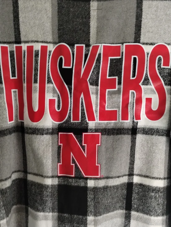 Gameday Couture Nebraska Huskers Plaid Black/White Shacket Jacket - Picture 13 of 15